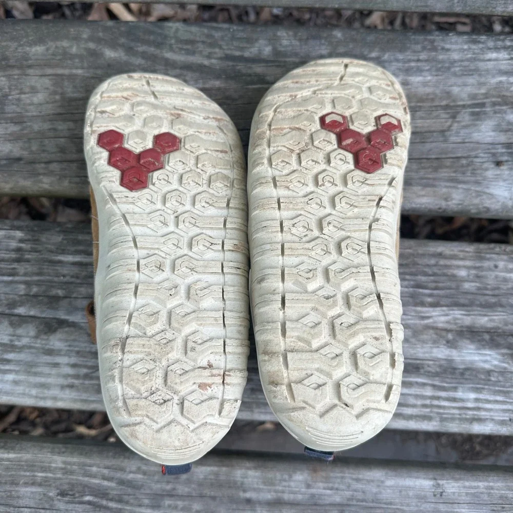 Vivobarefoot Tracker AT Kids Leather Barefoot Boots Brown EU Sz 37 US Sz 5 5.5